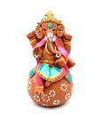 ExclusiveLane Terraotta Hand-painted Ball Ganesha