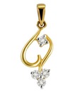 Sanskruti Two Tone Diamond Pendant