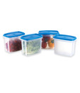 Prime Houseware Kitchen Storage Food Containers 4 Pcs. Set- Blue