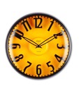 Opal Dome Glass Wall Clock With Raised Figures