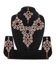 Variation Majestic Floral Fetish Patwa Necklace Set with Maangtika
