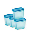 Prime Houseware Modular Snacks Containers 4 Pcs. Set- Blue