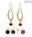 Vendee Stunning CZ Studded Traditional Hoops