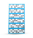 Tambola Tickets With Blue Border