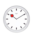 Opal Slim White Wall Clock