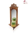 Home Sparkle Candle Stand With Wall Mirror