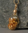 Ziveg Gold Flakes Filled Pulpy Mango Pendant