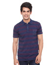 Riot Navy & Purple Polo T-Shirt