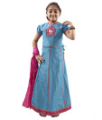Hello Kitty Turquoise Ghagra Choli For Kids