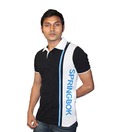 LanosUC Black-White Collar T Shirt