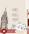 Vedi Toys Tower Of London Wall Decal - Buy1 Get 1 Free