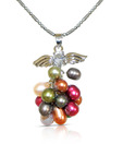 Nihaarika Pearls Wings of Colour Pearl Adorned Pendant