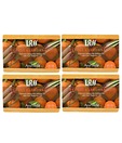 Lass Naturals Orange Lemongrass Soap - 4 Pc Set 500G