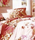 Home Candy Soothing Beige Double Bed Sheet