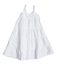 Beebay Classic White Lace Neck & Strap Tier Dress