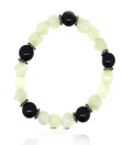 Piebee Fashionable Jade & Onyx Bracelet