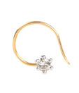 Jewel Creation 0.07Ct Diamond Nosepin In 14Kt Gold