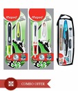 Maped Metal Open Compass - Set of 5 Pcs + Free Writer Fountain Pen