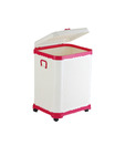 Prime Houseware Foldable Multipurpose Laundry Basket-Red