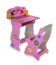 Delia My New Student Desk With Clock-Pink
