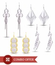 A3 Four Gorgeous Silver Earrings Combo