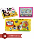 Ekta Combo Of 3 Games-My Pad+ABC Numero & Rubber Dough
