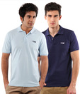 T-Go Blue-Indigo Pack of Polo T-Shirts