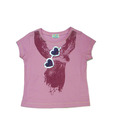 Beebay Mauve Scarf Design Girls T-Shirt For Kids