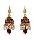 Nisa Pearls Traditional Pearl Decorated Earrings