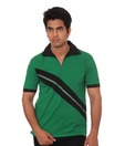 Harvest Green-Black  Polo T Shirt