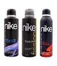 Nike Blue Wave,  Fission &  On Fire Deodorant for Men-200ml Each