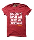 Bushirt Red  One Liner Printed T-Shirt