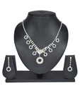 Diovanni Elegant Design CZ Studded Necklace Set
