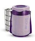 Priya Violet Insulated Brunch Tiffin Box With 4 Containers