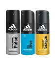 Adidas Dynamic Pulse, ice dive & victory league Deodorant for Men-150ml Each