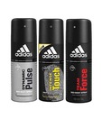 Adidas Dynamic Pulse, Intense touch & Team force Deodorant for Men-150ml Each