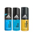 Adidas Fresh Impact, Ice Dive & victory league Deodorant for Men-150ml Each