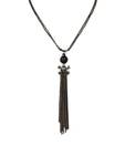 Addons Rustic Chain Look Skull Pendant Necklace