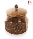 Home Sparkle Mango Wood Jar With Lid