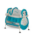 Delia Cute Face Baby Bassinet-Blue