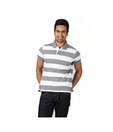 Indian Terrain Grey Melange Polo Neck T-Shirt