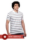 Monte Carlo White & Grey Polo T-Shirt