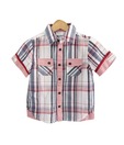 Beebay Pink & White Striped Boys Shirt For Kids