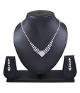Diovanni Artistically Designed CZ Modish Necklace Set