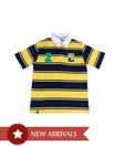 612 Ivy Yellow & Navy Striped Polo T-Shirt For Kids