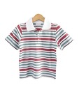 Beebay Multi Colour Striped Polo T-Shirt For Kids