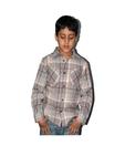 ShopperTree Grey Checkered Shirt For Kids