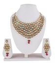 Adhira Uniquely Designed Stone Studded Necklace Set