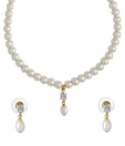 Oleva Square Shaped Pearl Necklace Set