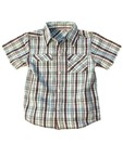 ShopperTree Brown Checkered Shirt For Kids